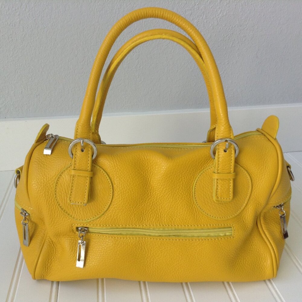 ⭐F.llI BENINCAMPI ROMA GENUINE LEATHER PURSE in Yellow⭐